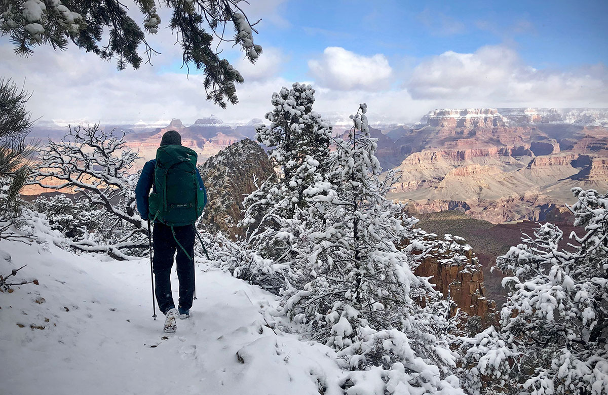 Arc'teryx Aerios FL (snowy hiking)